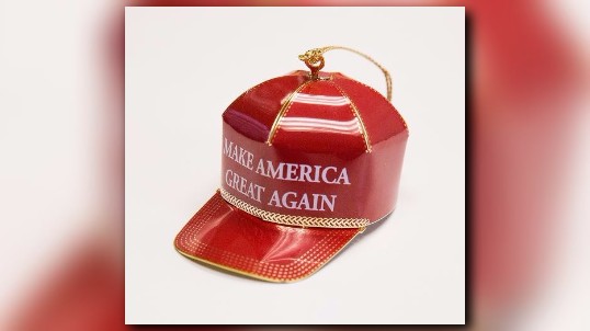 Trump cap sale ornament